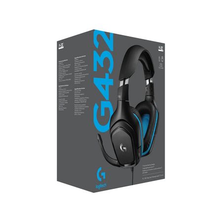 Auriculares Gaming Logitech G432 - 7.1 canales - Negro