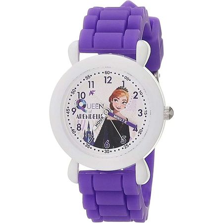 Reloj Disney Frozen II Infantil Cuarzo Analógico Silicona - Morado