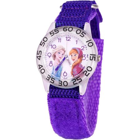 Reloj Disney Frozen Infantil Cuarzo Analógico Velcro - Morado