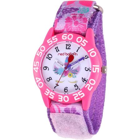 Reloj Red Balloon Infantil Cuarzo Analógico Velcro - Rosa