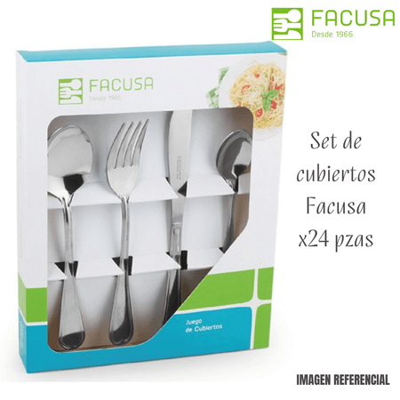 Set De Cubiertos Facusa X24  de Mesa Mod 640 Set De Cubiertos Facusa X24 de Mesa Mod 640