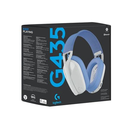 Auricular Logitech G435 LIGHTSPEED Wireless Gaming Headset - tamaño completo - Blanco