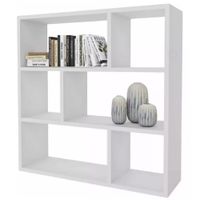 Librero Nacion Muebles Alessia Color Blanco