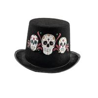 Sombrero de Copa con Calaveras
