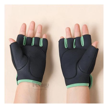 Guantes Comodos para Ejercitarse de Color Verde Y+Stickers