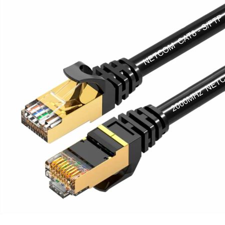 Cable de Red Cat 8 Conector Rj45 40 Gbps Lan Ethernet 3 Metro NETCOM