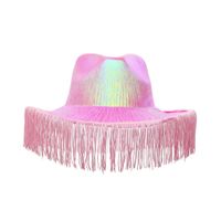 Sombrero Vaquero con Fleco Rosado
