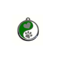Placa Para Collar De Mascotas Modelo Ying Yang