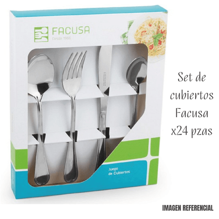 Set De Cubiertos Facusa X24  de Mesa Mod 640 Set De Cubiertos Facusa X24 de Mesa Mod 640