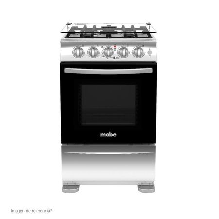 Cocina de Pie a Gas Mabe CMP5140FX0 4 Quemadores Inox