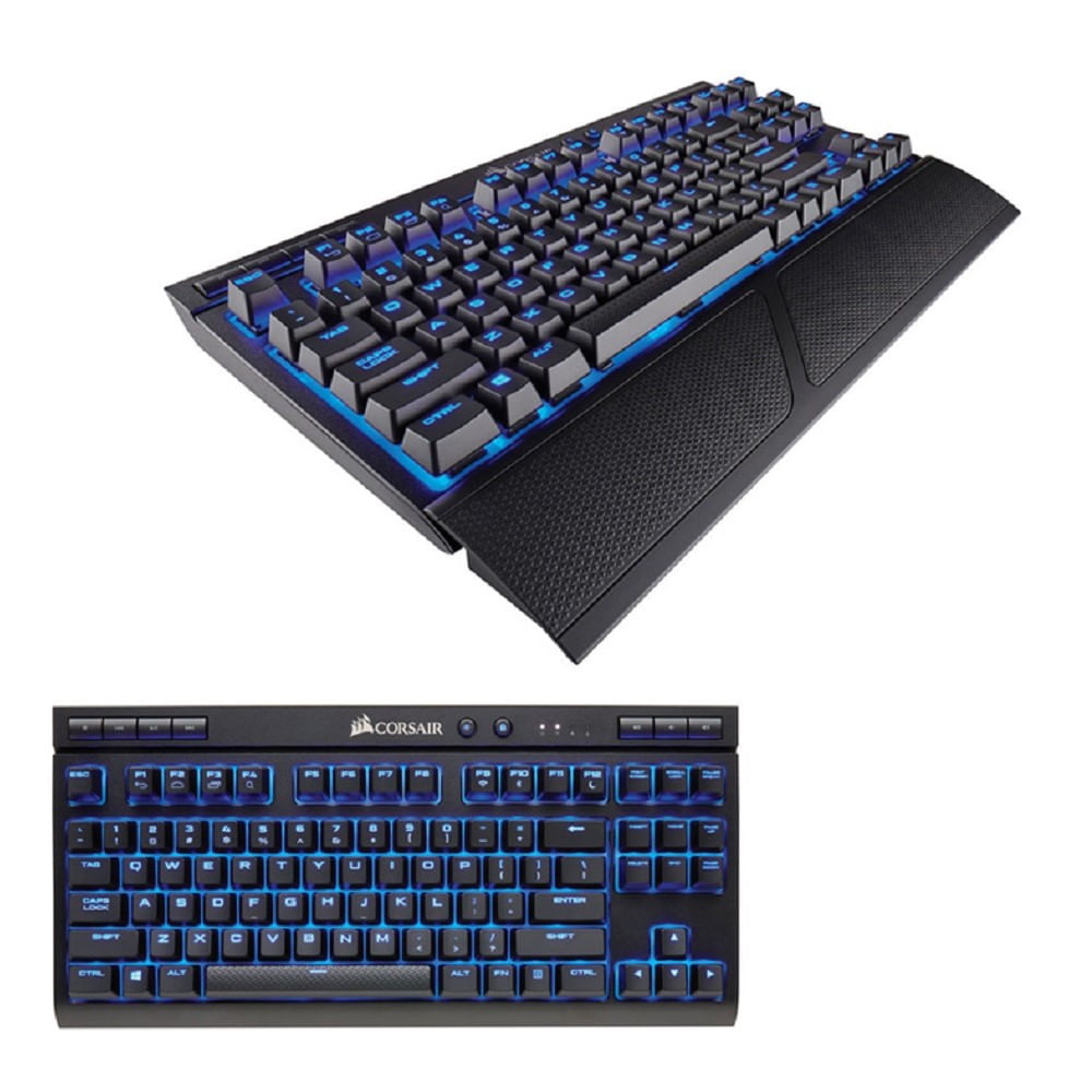Teclado Gamer Wireless Corsair K63, mecánico Cherry MX, Multimedia, Bluetooth, USB.