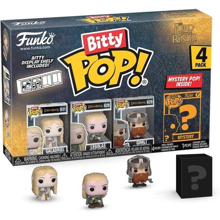 Funko Bitty Pop: El Señor de los Anillos - Pack 4 con Figura Misteriosa