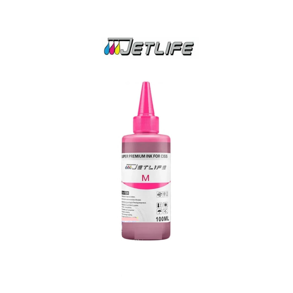 Tinta jetlife Genérica de 100ml Light Magenta