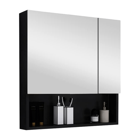 Mueble Botiquin de Baño Julem Negro AMORE HOME