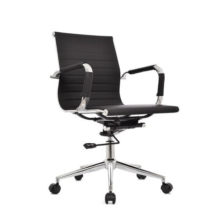 Sillón de Oficina Giratoria Boss Gerente Eco Negro  Ofideas Sillón de Oficina Giratoria Boss Gerente Eco Negro Alta Ofideas