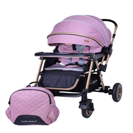 Coche Cuna Bebe de Lujo My Little Baby Pasito Pink