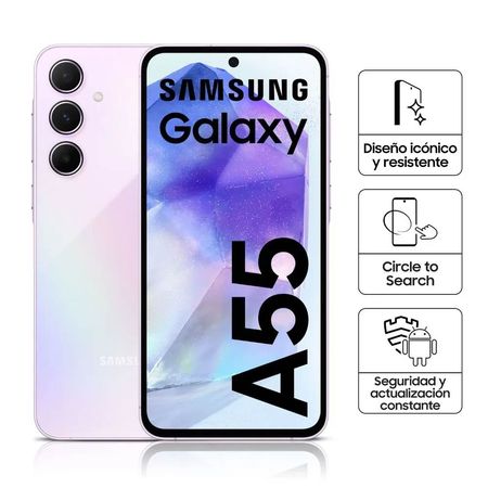 Celular Samsung Galaxy A55 5G 256GB Rom 8GB Ram Lila Dual Sim