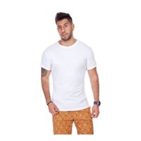 Polo Básico para Hombre Cuello Redondo Blanco Talla XL