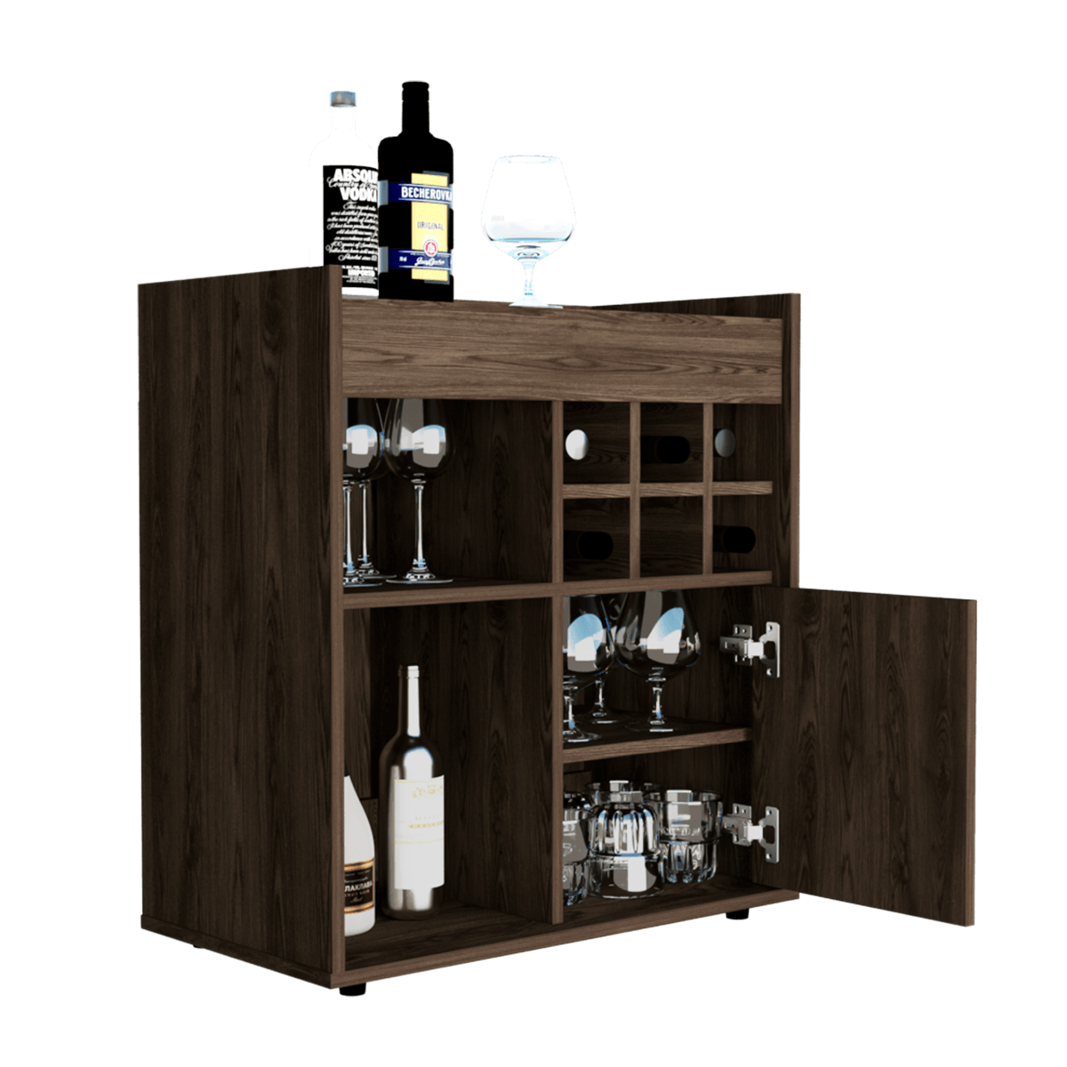 Mueble Bar Levi colo Habano  DIBA Muebles