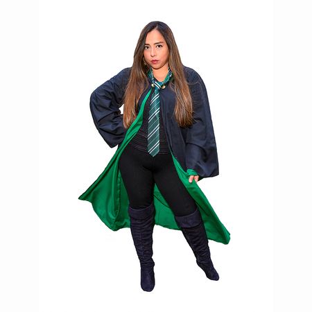 Túnica Uniforme Harry Potter Slytherin Talla S Color Verde