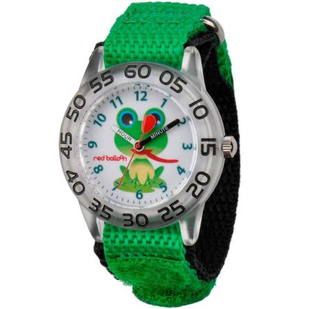 Reloj Red Balloon Infantil Cuarzo Analógico Velcro - Verde