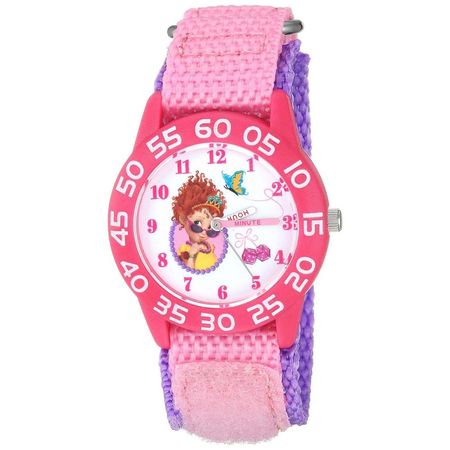 Reloj Disney Fancy Nancy Infantil Cuarzo Analógico Velcro - Rosa