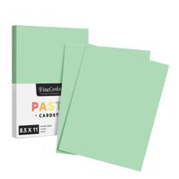 Cartulina Escolar A4 Color Verde Pastel - Paquete x100 und