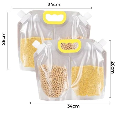 Bolsa de Almacenamiento Contenedor con Tapa y Asa de 4Kg