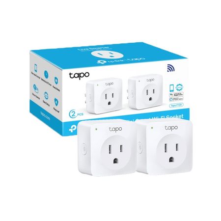 Tomacorriente Wifi Tapo P100 pack 2 Tp Link Inteligente Control Energético