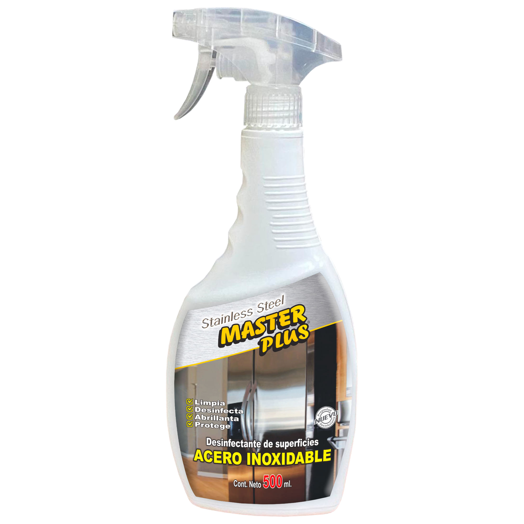 Limpiador Metal MASTER Superficie de Acero Gatillo 500ml