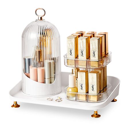 Organizador de Maquillaje Porta Brochas Giratorio A76