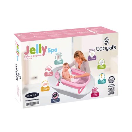 Tina Bañera Plegable JELLY SPA Con Termómetro Blue 2024