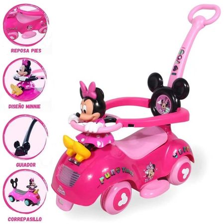 Correpasillo con Empujador Disney Minnie Rosado RDM-22