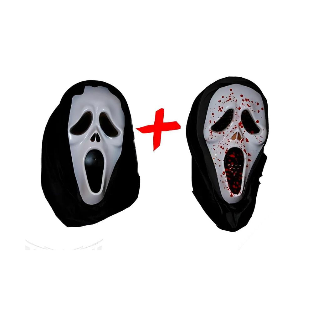 Pack Disfraz Máscara Scream Dúo Halloween