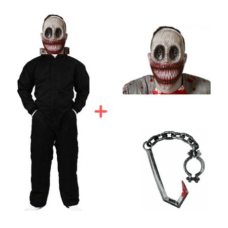 Disfraz Completo Payaso Sonriente Halloween Talla M Disfraz Completo Payaso Sonriente Prisionero Halloween Talla M