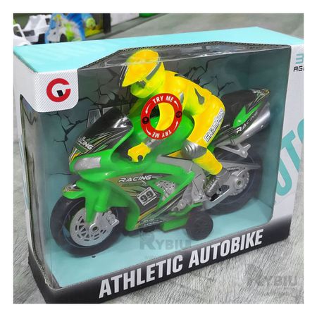 Moto Atletica de Juguete para Niños en Modelo de Color Verde