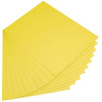 Cartulina Escolar A4 Color Amarillo - Paquete x20 und