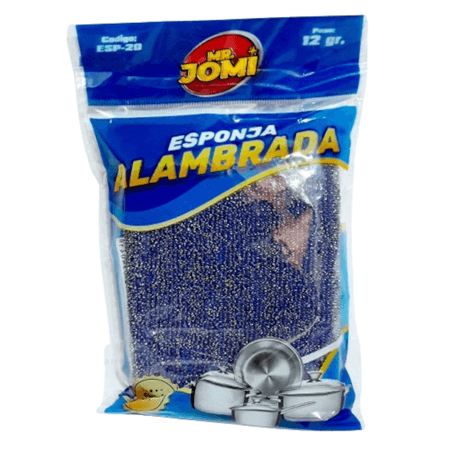 Esponja Alambrada Lavavajillas Para Ollas Azul 17cm Mr Jomi