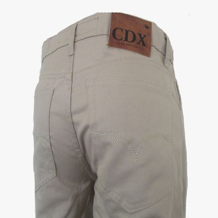 Pantalon Drill Clasico 100% Algodón Hombre Beige Talla 36