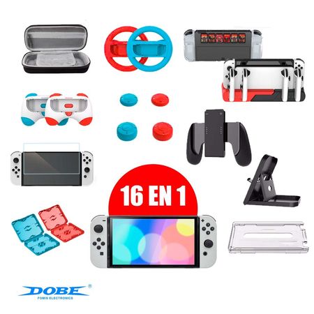 Superkit De Accesorios 16 En 1 Para Nintendo Switch Oled