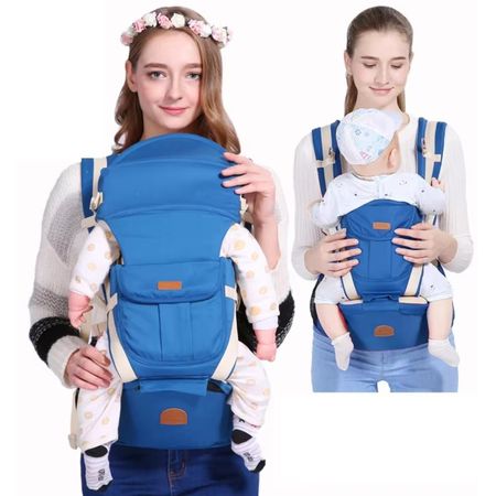 Canguro para Bebé 3 en 1 Ergonómico Multifuncional - Azul