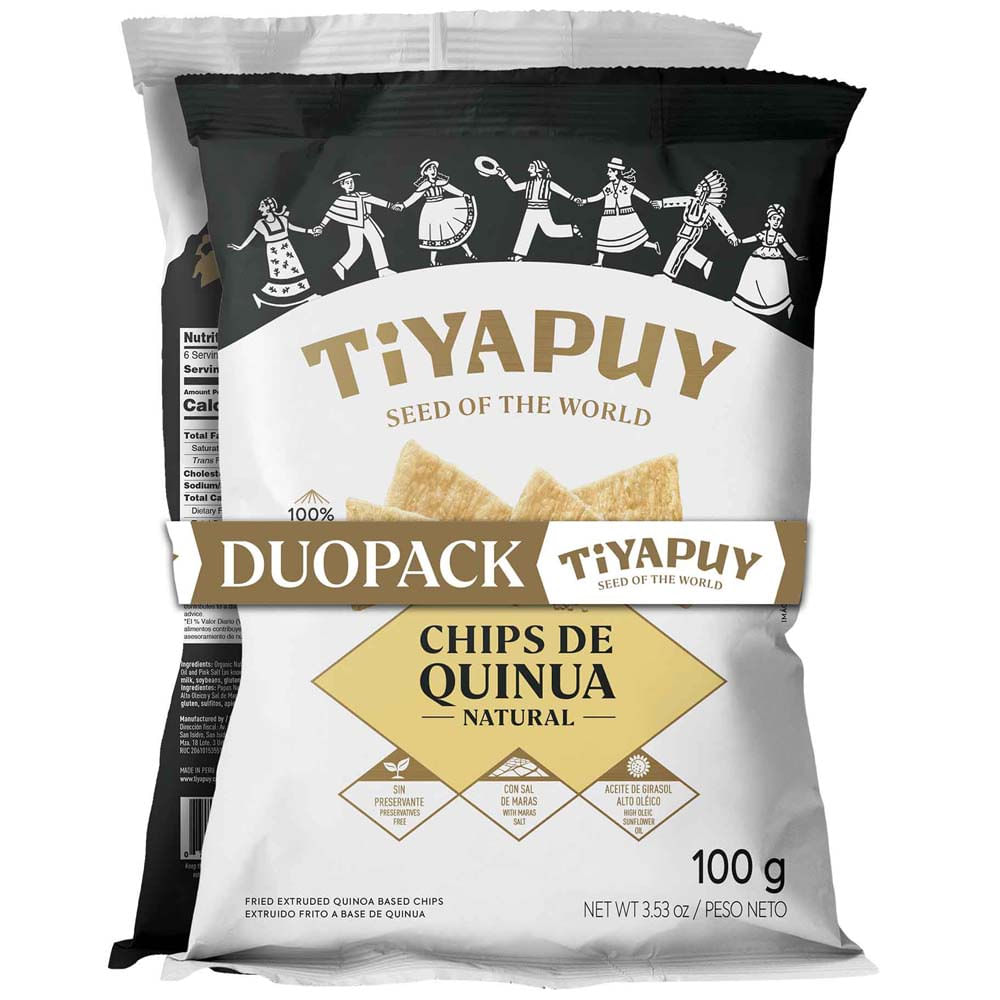 Papas Nativas TIYAPUY Mix Bolsa 142g + Chips de Quinua TIYAPUY Bolsa 100g