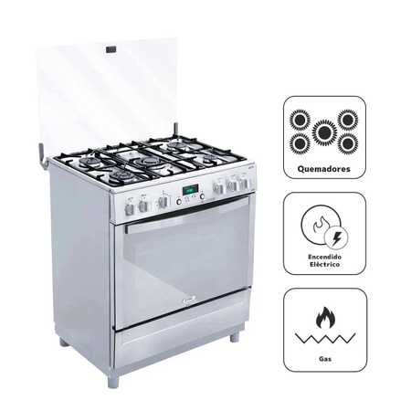 Cocina Coldex 5Q Gas Natural Inoxidable CX781 INOX