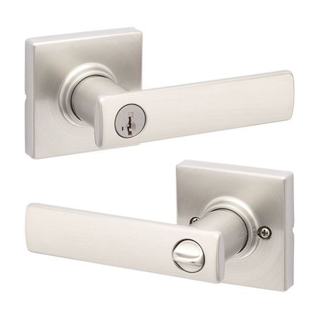 Manija de Dormitorio Breton Bronce/Acero Plata Kwikset