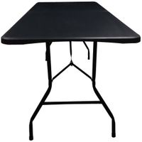Mesa Plegable VIVA HOME Negra 180x74x74cm