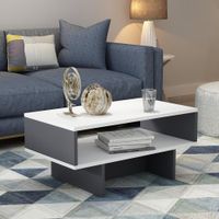 Mesa de Centro Clásica TU MESITA Morgana color Blanco/Gris