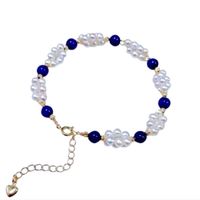 Pulsera de Perlas Japonesas y Muranos con Accesorios Dorados Marialu Creaciones