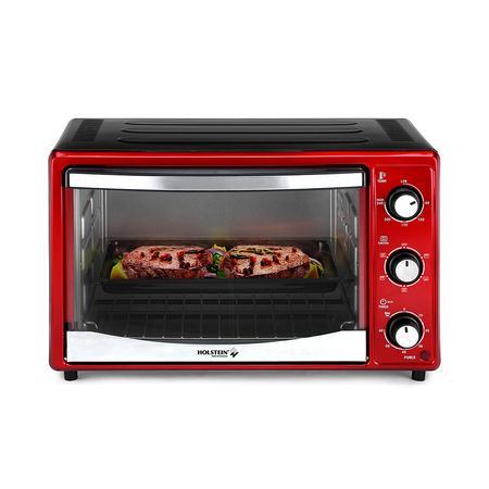 Horno eléctrico Holstein Rojo 25 litros