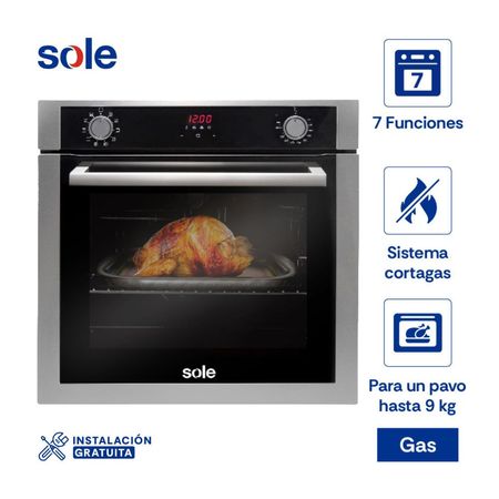 Horno Empotrable Sole Premium GLP 70L