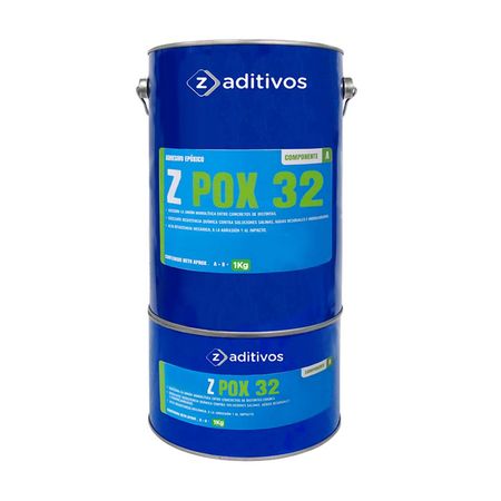 Puente de adherencia epóxico para anclajes y reparación Zpox 32 A+B 1kg